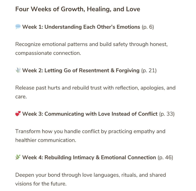 4-Week Couples Challenge: Deepen Your Connection & Heal Together
